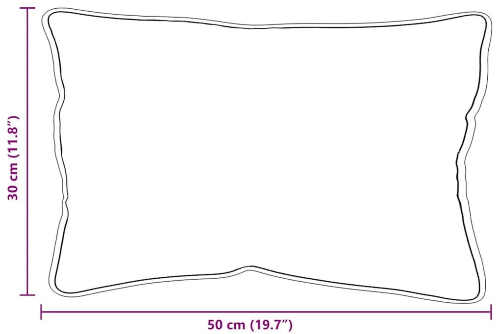 Travesseiros 2 pcs Branco 30 x 50 cm 85gsm 100% poliéster