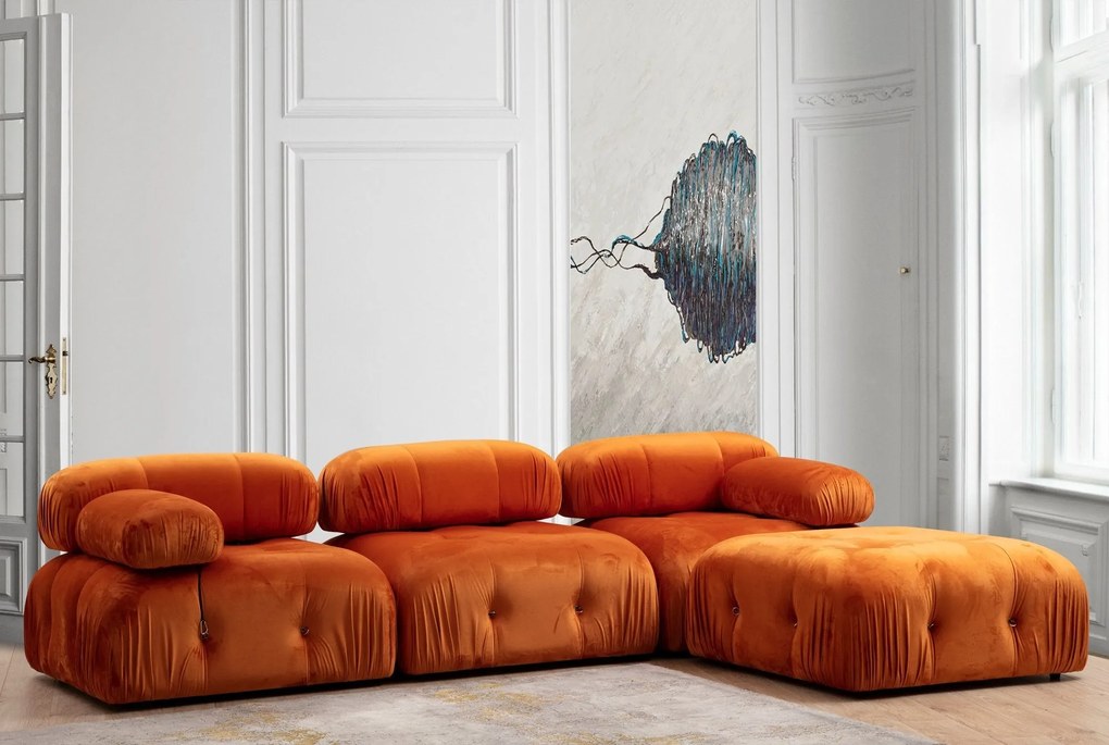 Sofá de 1 Lugar Bubble – Laranja – 95x95x75 cm