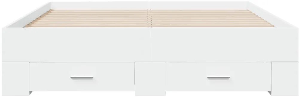Estrutura cama c/ gavetas 120x190cm derivados de madeira branco