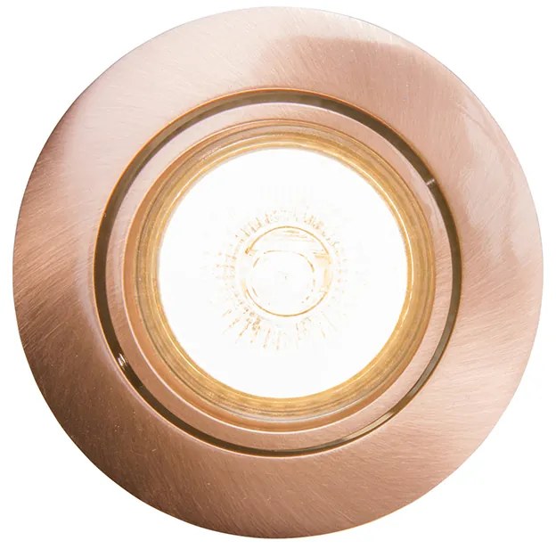 LED Foco embutido inteligente cobre inclinável incl. Wifi GU10 - Cisco Moderno
