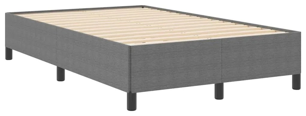 Estrutura de Cama vidaXL Cinza Claro 120x190 cm em Tecido Cotelê