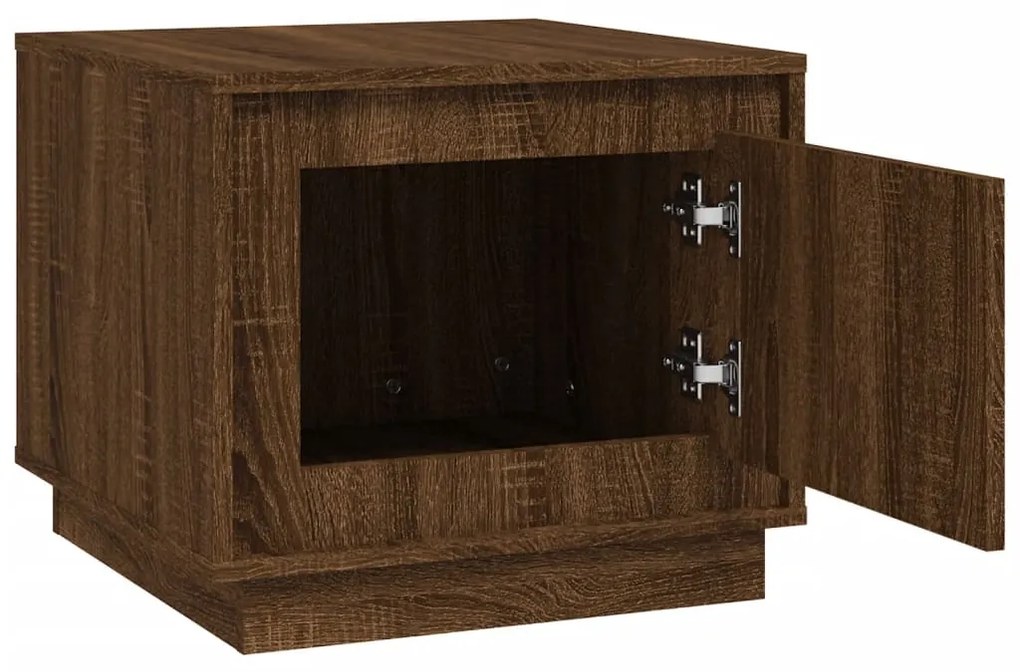 Mesa de centro 51x50x44 cm derivados madeira carvalho castanho