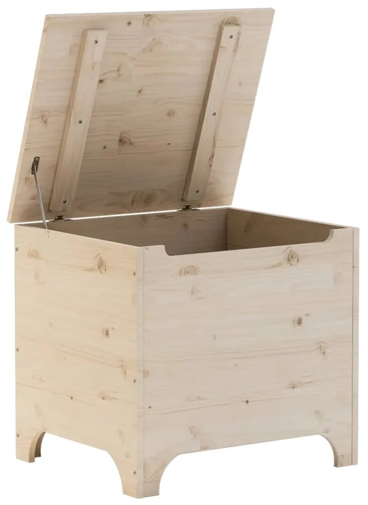 Caixa de arrumação com tampa RANA 60x49x54 cm pinho maciço