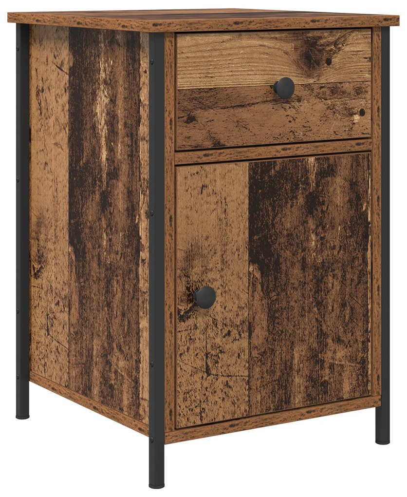 Armários de Cabeceira 2 pcs Madeira Velha 40x42x60 cm Madeira de Engen