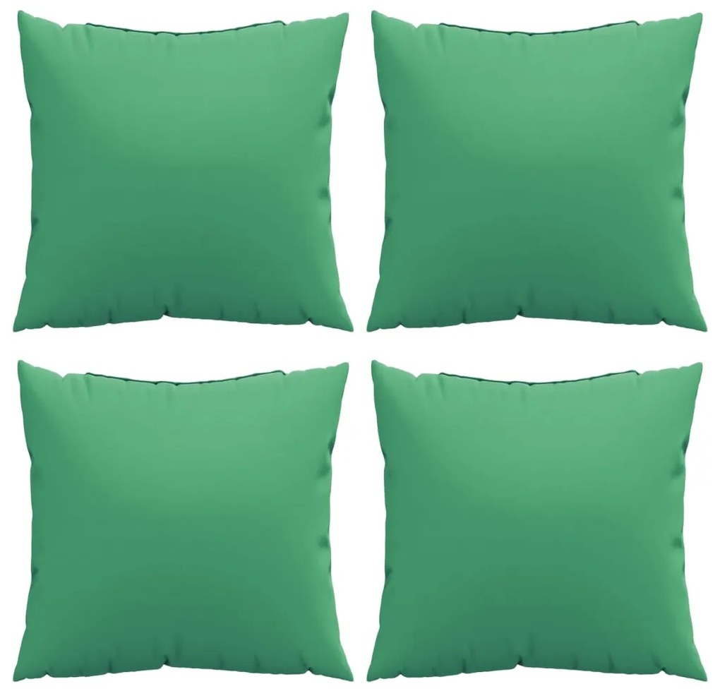 Almofadas de sofá 4 pcs 60x60 cm tecido verde