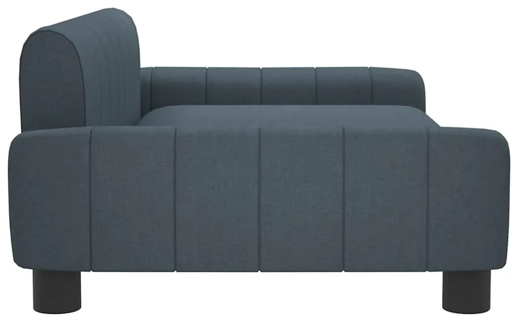 Cama para cães 90x53x30 cm tecido cinzento-escuro