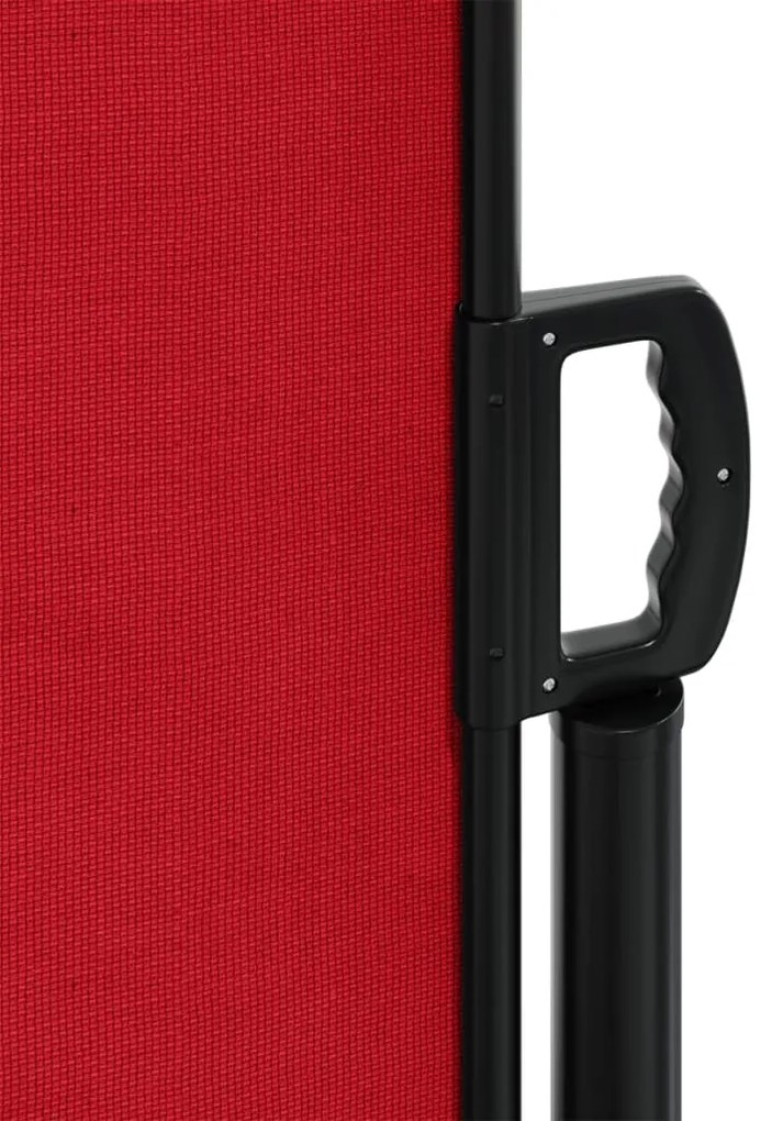 Toldo lateral retrátil 220x1000 cm vermelho