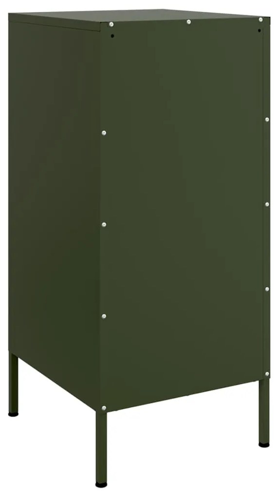Aparador 36x39x79 cm aço verde azeitona