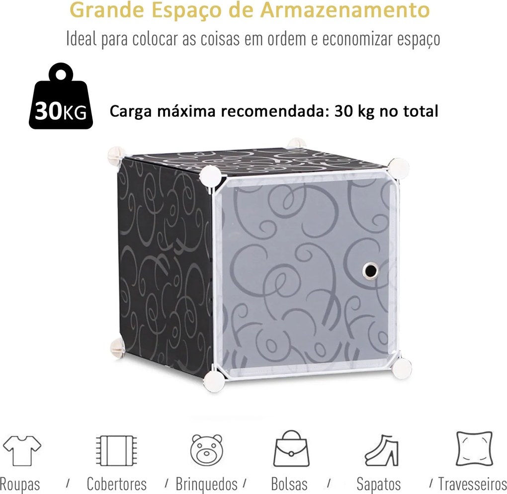 Móvel Modular de 12 Cubos