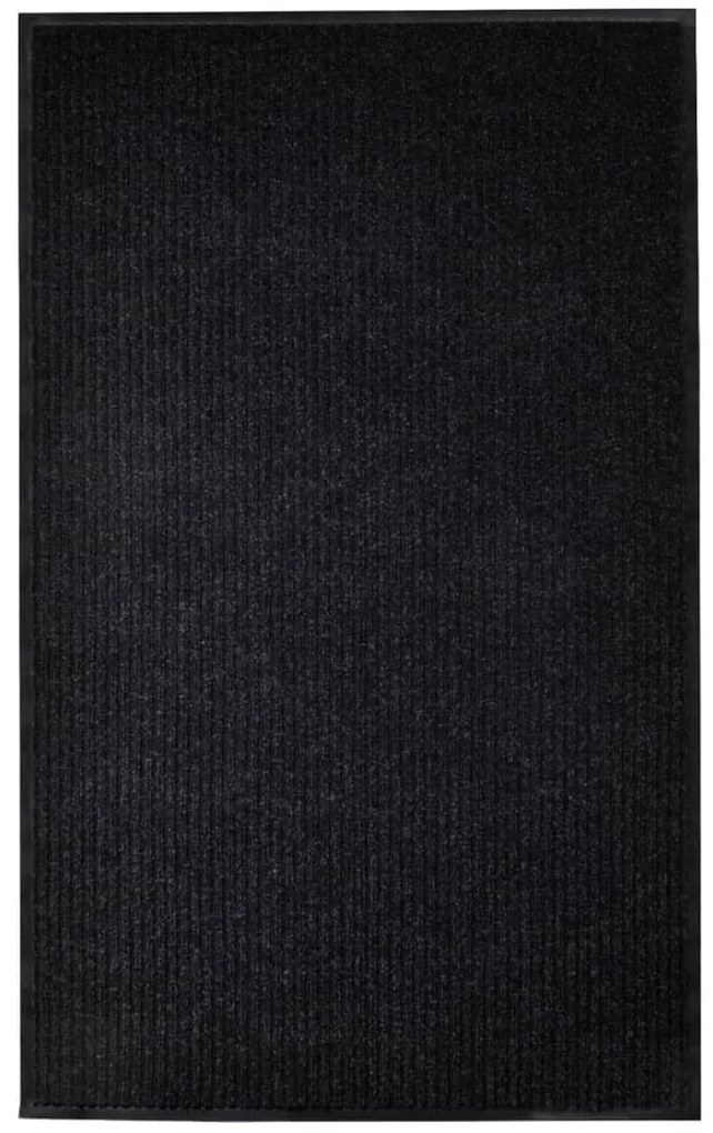 Tapete de porta 120x220 cm PVC preto