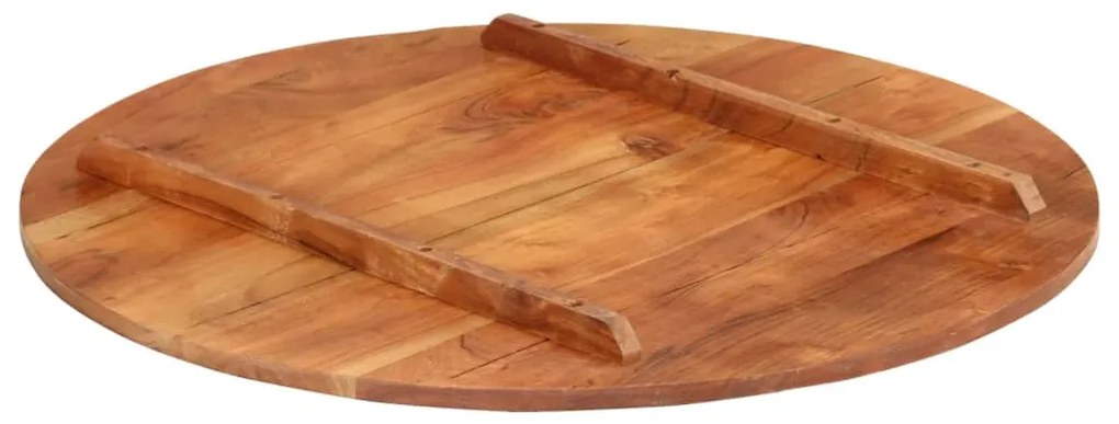 Tampo de mesa redondo madeira de acácia maciça 15-16 mm 70 cm