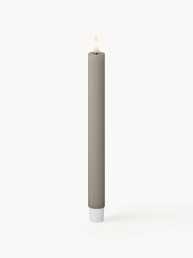 Velas LED artesanais Real Flame, Alt 24 cm, conjunto de 2