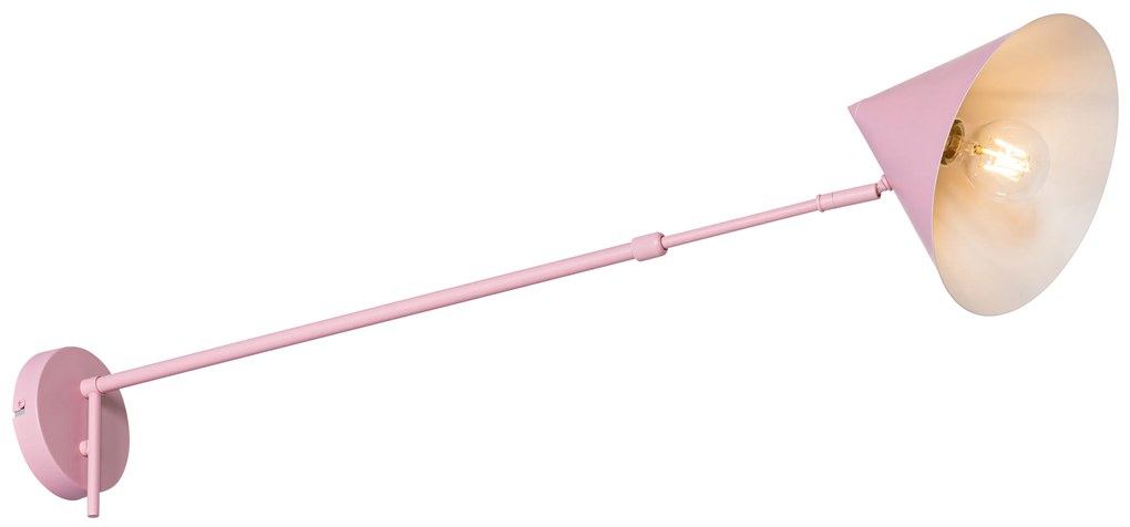 Candeeiro de parede design rosa ajustável - Triangolo