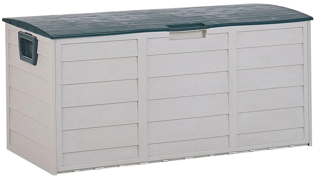 Caixa para exterior creme e verde 112 x 50 cm LOCARNO Beliani