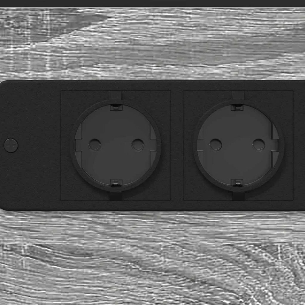 Mesa-de-cabeceira Sonoma cinzento 41.5 x 26 x 60.5 cm