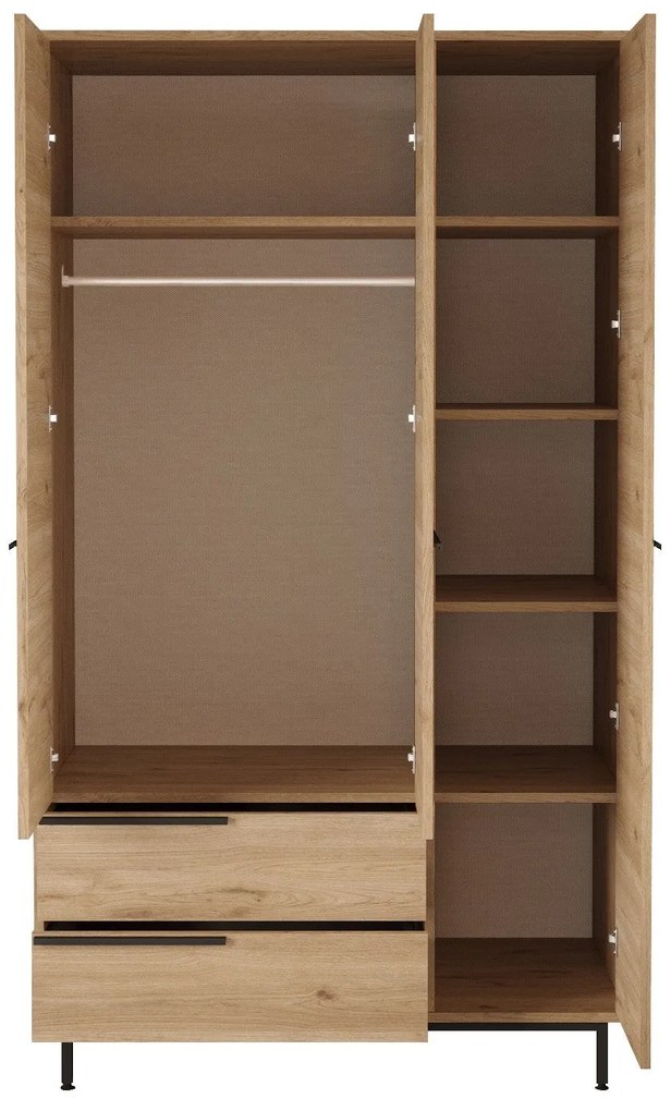 Roupeiro ON15 – Nogueira – 112,2x195,6x55 cm