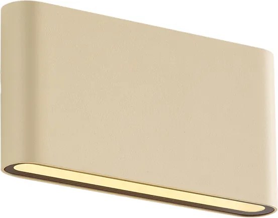 Candeeiro de Parede Exterior Moderno Bege 17,5cm incl. LED IP65 - Batt