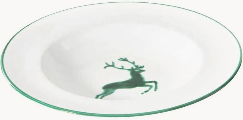 Prato de sopa artesanal Grüner Hirsch