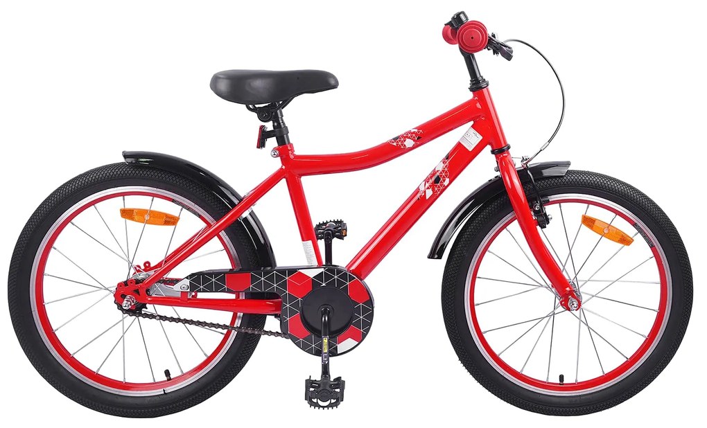 vidaXL Bicicleta Infantil 20 Polegadas para 6-11 Anos Vermelho
