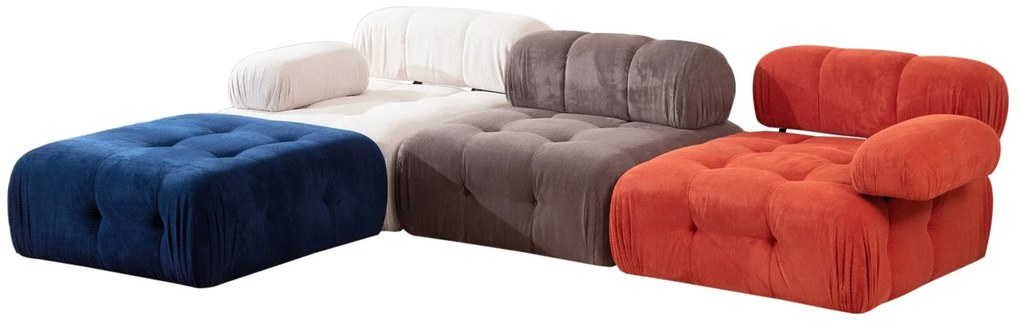Sofá de Canto Doblo – Vermelho, Branco, Azul, Cinzento – 300x200 cm