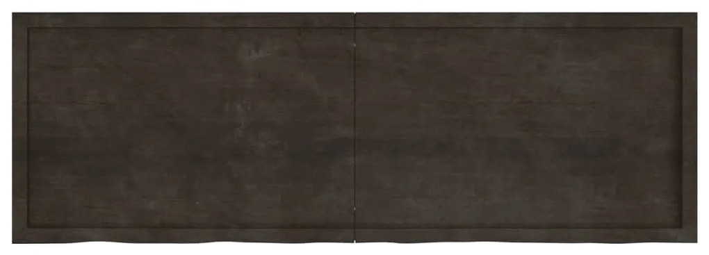 Bancada p/ WC 180x60x(2-6)cm madeira tratada maciça castanho