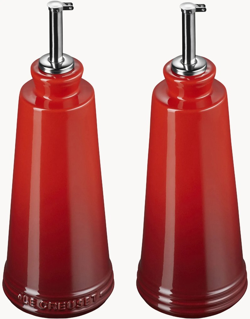 Garrafas de vinagre e azeite com degradê Cherrish, conjunto de 2