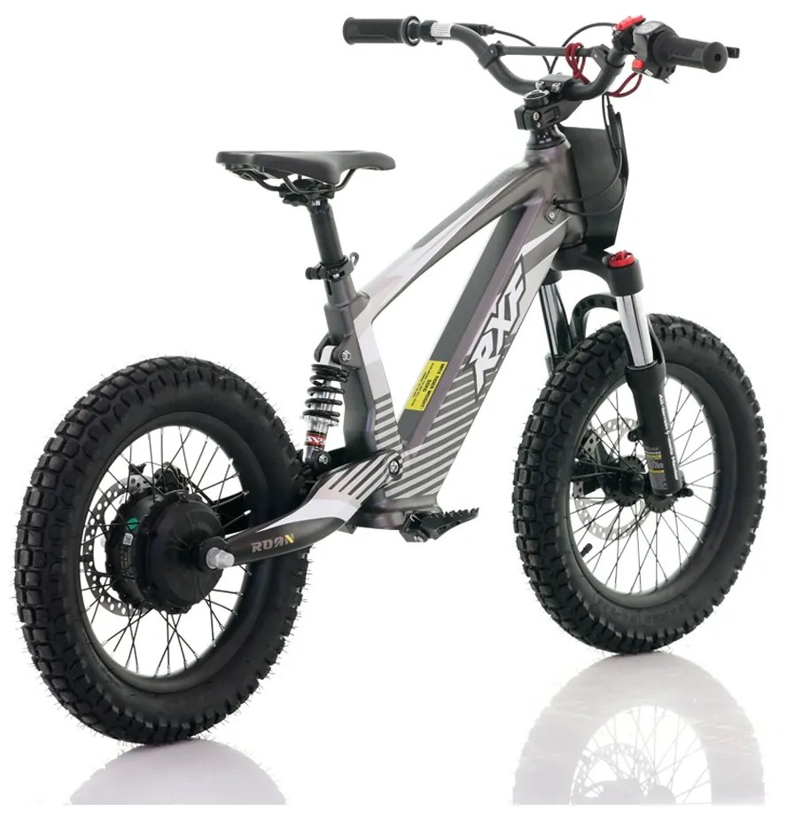 Bicicleta elétrica infantil 350W 16" Roan RXF Evo-S Cinzento