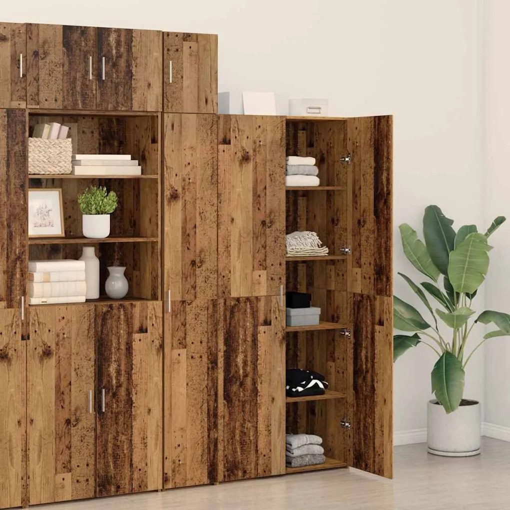 Buffet Highboard Madeira Antiga 40x42,5x185 cm Madeira Reforçada