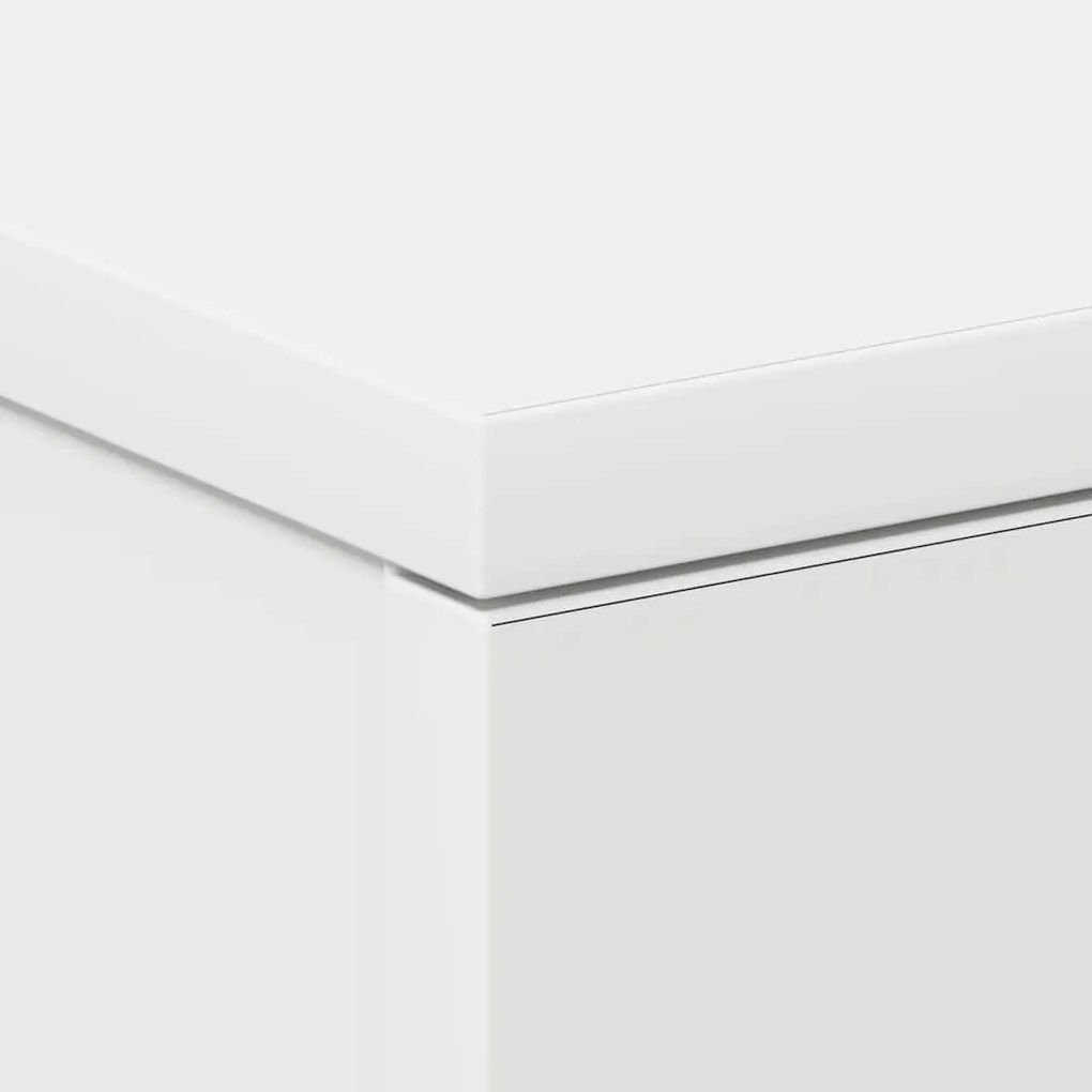 Mesas de cabeceira 2 pcs derivados de madeira branco