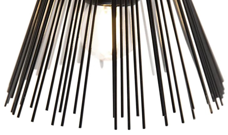 Candeeiro de parede Art Deco preto 2 luzes - Broom Art Deco