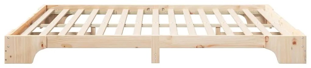 Estrutura de cama de chão Castanho 180 x 220 cm