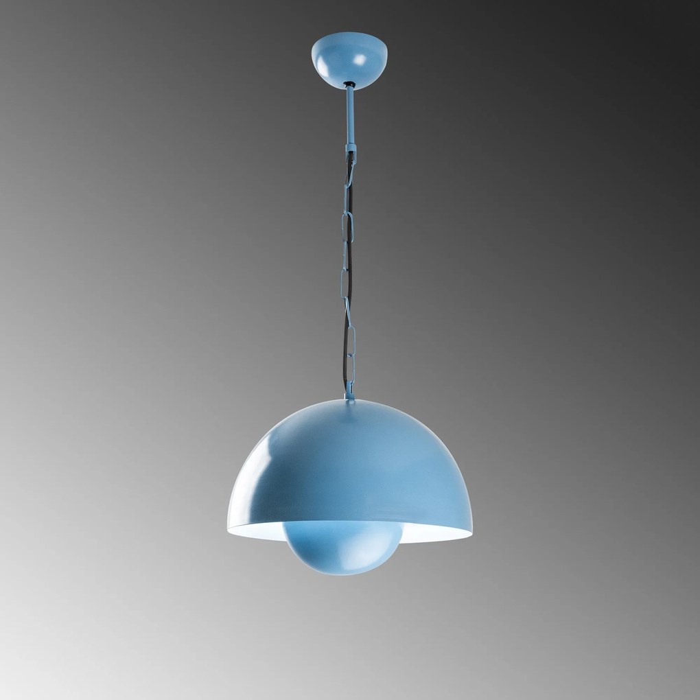 Candeeiro de Teto Kure – Azul Claro – Ø30 h:25 cm