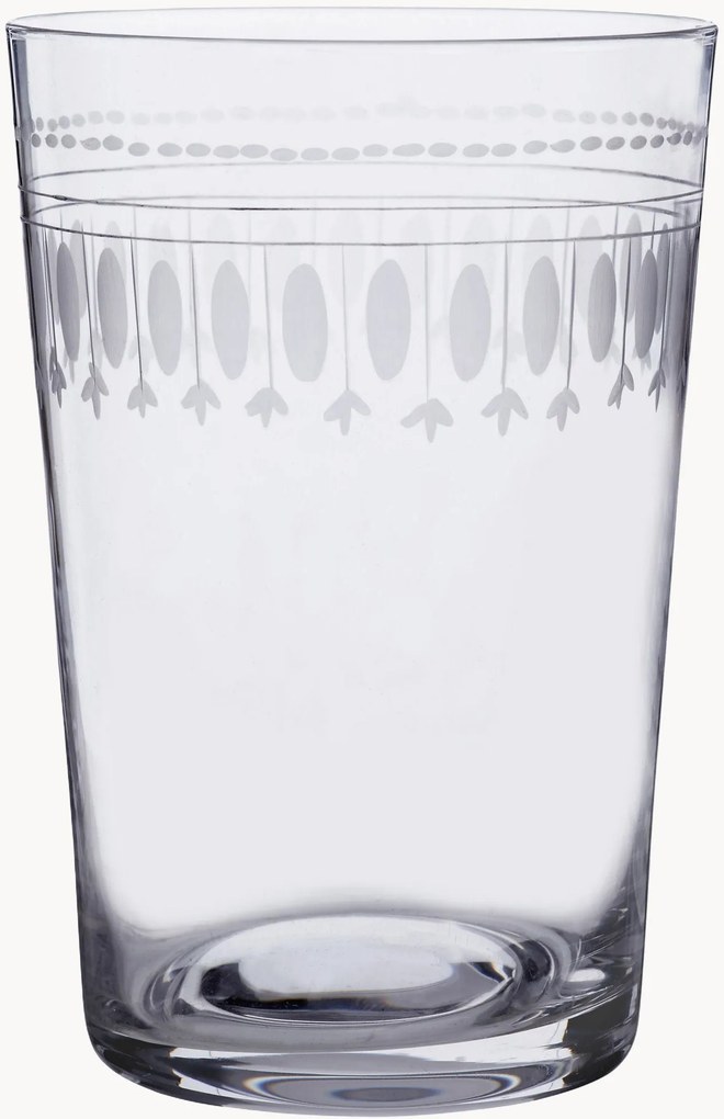 Copos em cristal artesanal Ovals, conjunto de 6