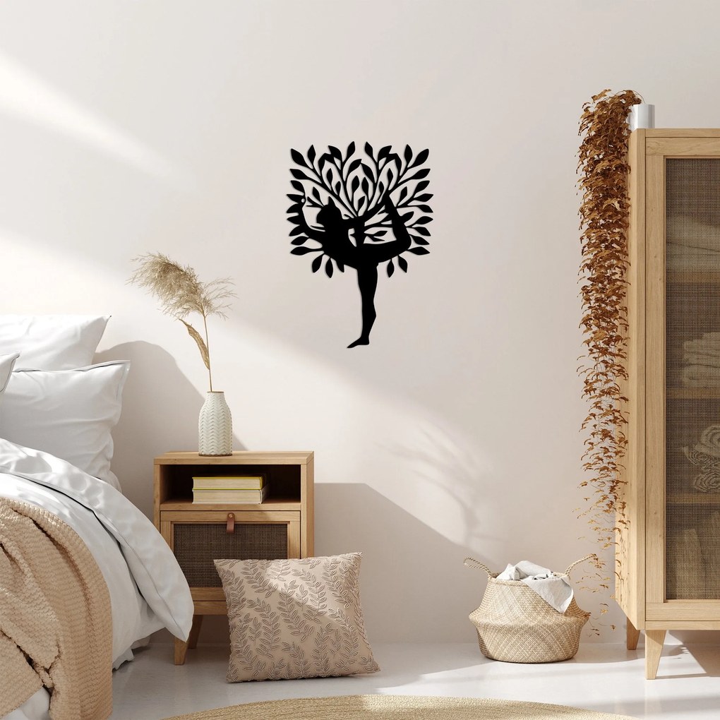 Acessório Decorativo de Parede Yoga 2 – Preto – 50 x 70 cm
