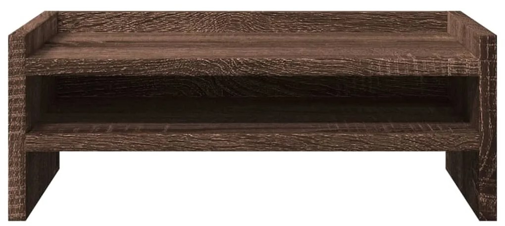 Suporte monitor 42x24x16 cm derivados madeira carvalho castanho