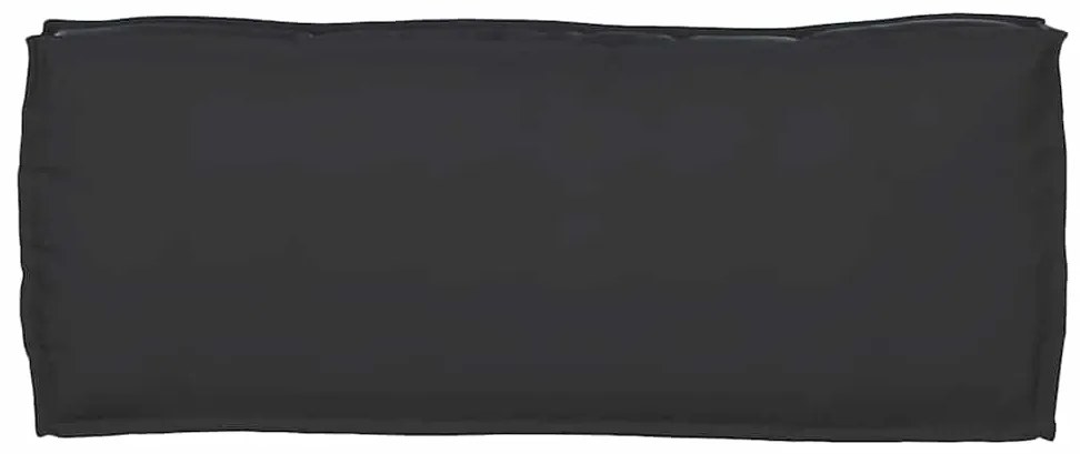 Almofadas de Palete para Banco - 2 pcs - Preto - 100x40x8 cm - Tecido