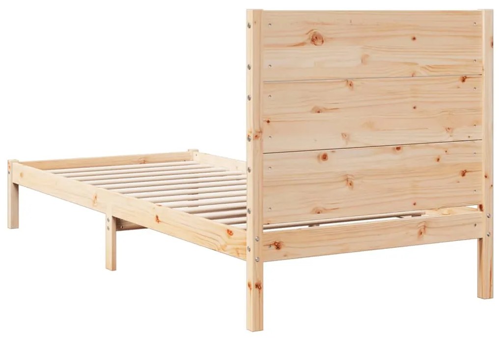 Cama extra longa sem colchão 100x220 cm madeira maciça