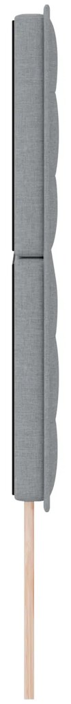 Cabeceira Design Linhas Cinza Claro 140 cm Tecido