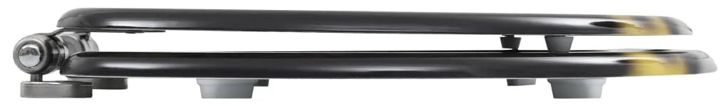 Assentos sanita 2 pcs tampas fecho suave MDF design Nova Iorque