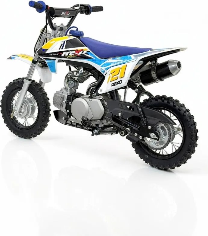 Mini Moto Infantil para crianças REXO K90A 90cc Semi-Automática 10/10" 4T Azul
