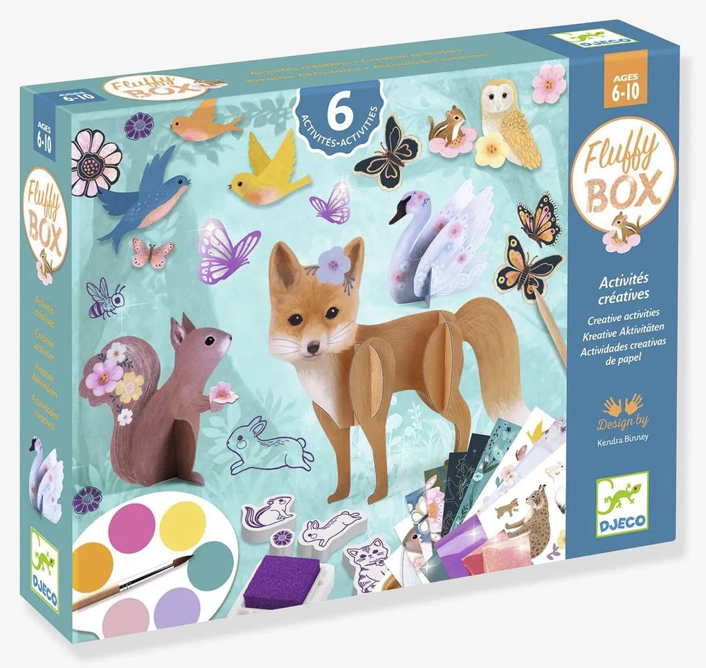 Fluffy Box Djeco azul