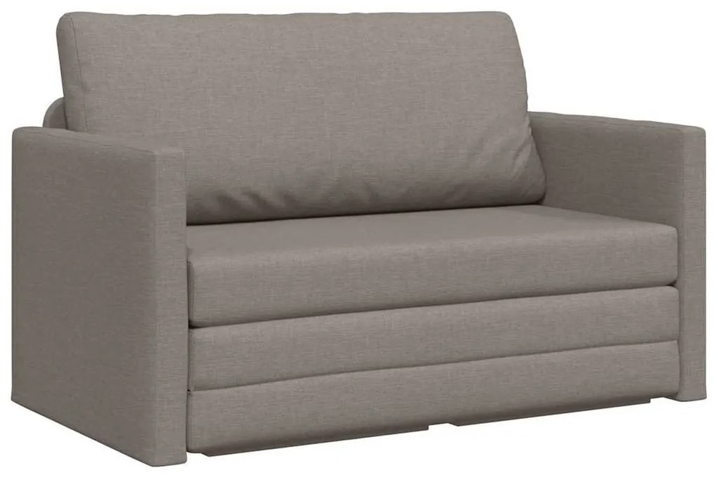 Sofá-Cama 2 em 1 Taupe 124x71x78 cm Tecido