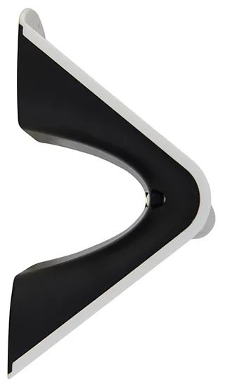 Candeeiro de parede exterior branco 14,5 cm com dimmer e sensor solar - Daya Moderno