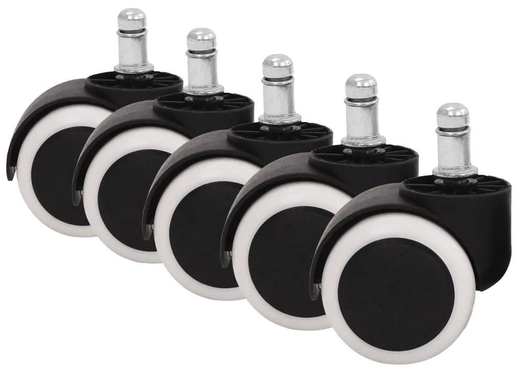 vidaXL Rodas para cadeiras de escritório 5 pcs