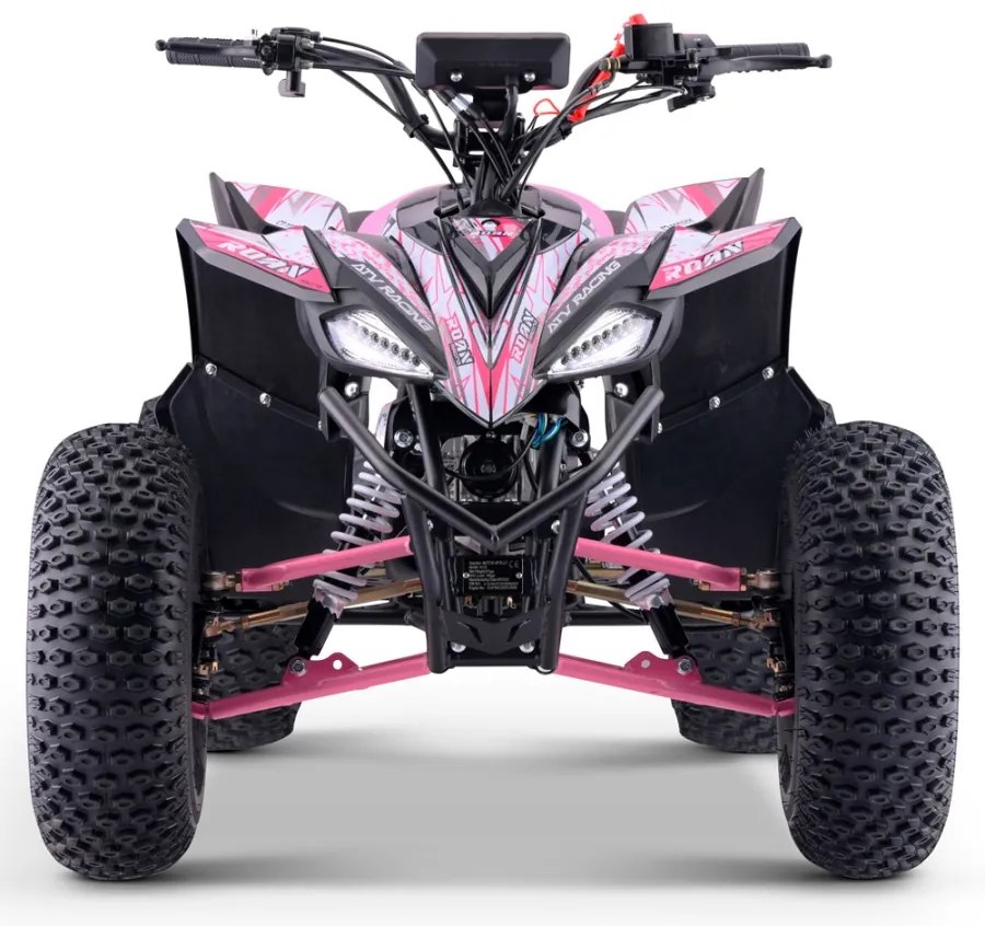 MINI MOTO 4 GASOLINA PARA CRIANÇAS 125cc Roan Ratte R8 automático Rosa