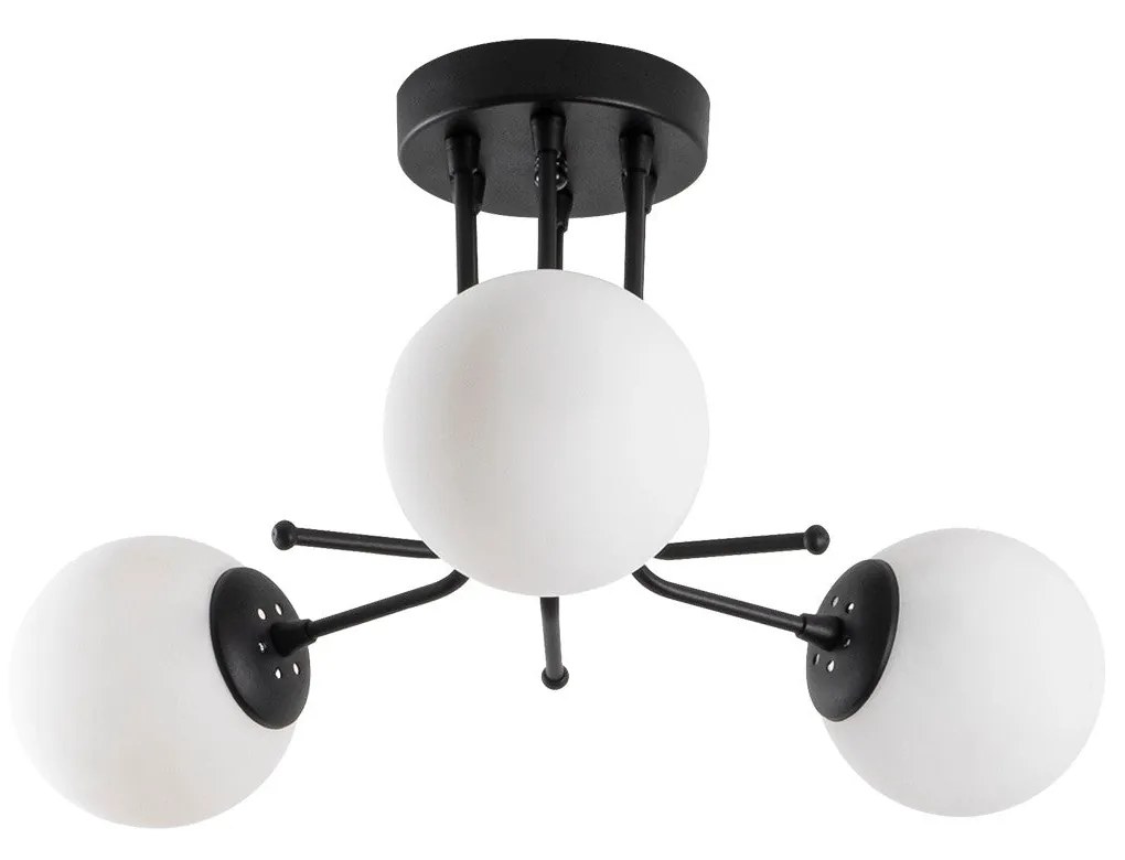 Candeeiro de Teto Daisy – Preto – Diâmetro 48 cm