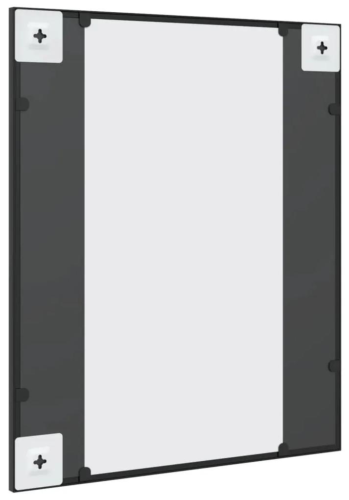 Espelho de parede retangular 50x60 cm ferro preto