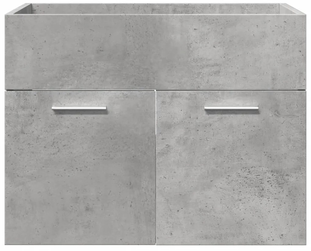 4 pcs conj. móveis casa banho derivados madeira cinza cimento