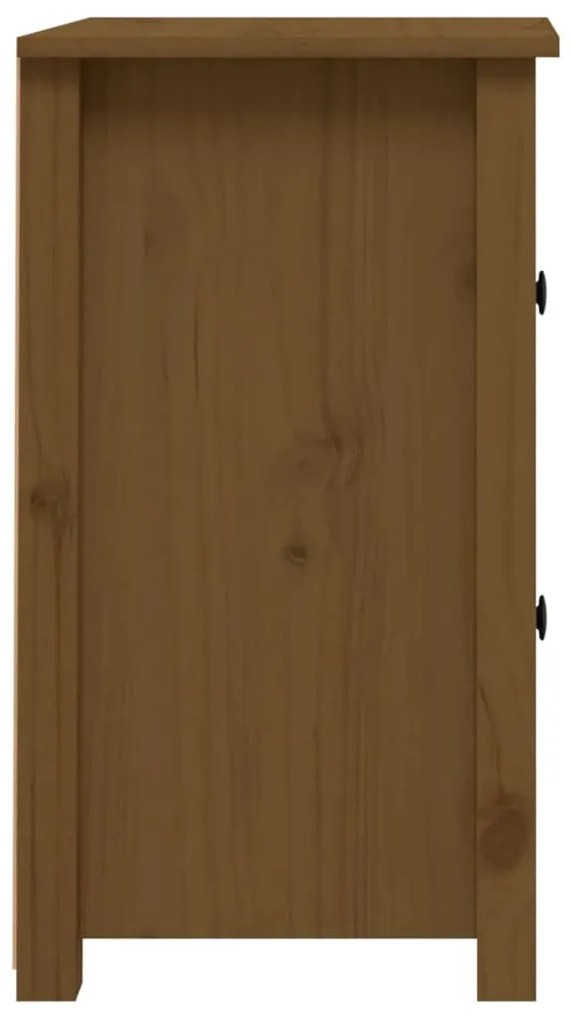 Mesa de cabeceira 40x35x61,5 cm pinho maciço castanho mel