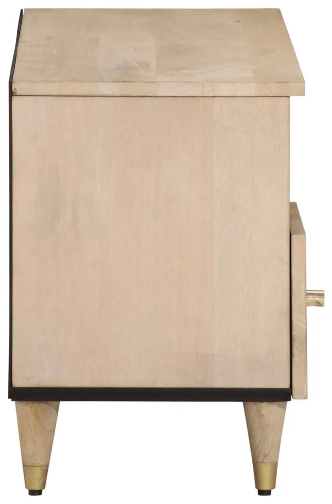Móvel de TV 100x33x46 cm madeira de mangueira maciça